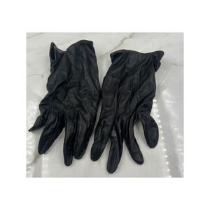 Daniel Hays Mens Black Grain Cowhide Leather Gloves Unlined Vintage Japan M